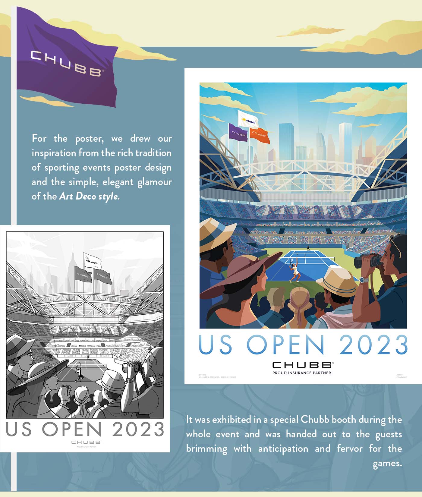 Chubb - US Open 2023 - about poster