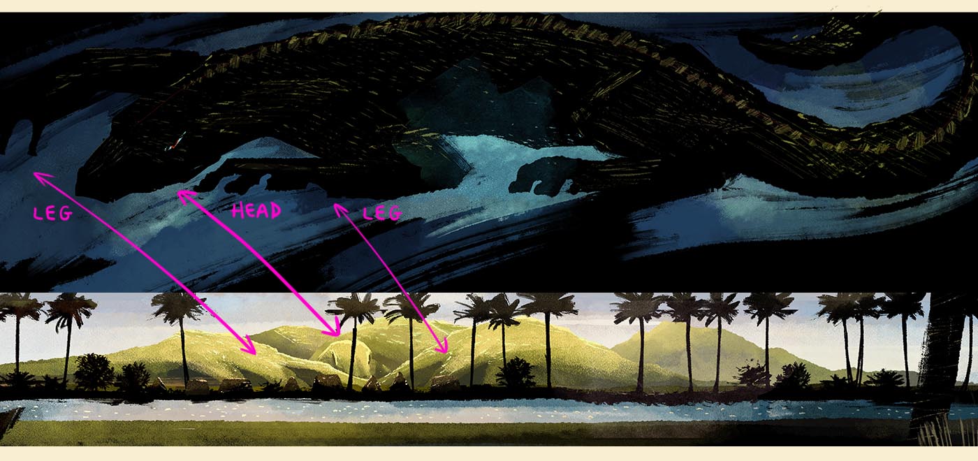 Moku'ula - island illustration